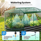 Quictent Raised Garden Bed Kit with Self Watering System & Netting 6x3x1Ft - Image 3