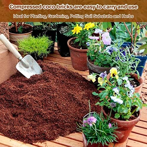 Legigo 10Pack Organic Coco Coir Brick for Plants, Natural Coconut Coir Soil - Image 6