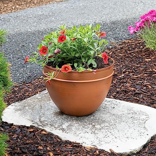 Achla Designs Small Planting Pot, Burnt Sienna - Image 6