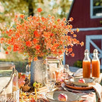 Uieke 24 Pcs Artificial Fall Flowers for Outdoors, UV Resistant Fall Decor - Image 5