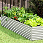 Vengarus 12x4x2ft Galvanized Raised Garden Bed,Metal Raised Beds Kit Silver - Image 5