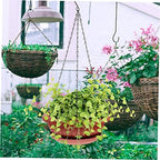 Xmas Green Hanging Planter Set, 3 Pieces PP and Iron for Outdoor Plants - Image 2