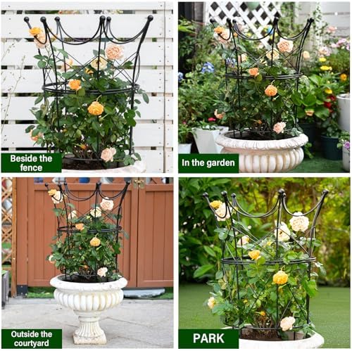 Peony Supports for Outdoor Plants,18.5 x 22.9in Dahlia Stakes - Image 5
