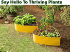 Plant & Plot Galvanized Raised Garden Beds Outdoor // Planter Raised Beds for Gardening, Vegetables, Flowers // Large Metal Garden Box (Yellow) // Tool-Free Assembly - Image 4