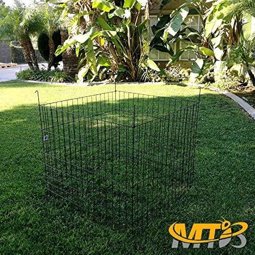 Garden Wire Compost Bin 30x30x24 inches, Green, Garden Bed Fencing - Image 4
