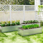 NAVINE 6x3x3ft Outdoor Metal Raised Garden Bed, Metal Planter Box, 2-Pack - Image 3