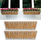 LaLaGreen Hanging Wall Planter (30 in, 2 Pack) White Coco Liner Boxes by L%C3%A1L%C3%A1Green