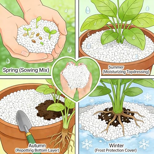 25QT Organic Perlite Horticultural Soil Amendment for Plants and Enhanced Drainage Enhanced - Image 6