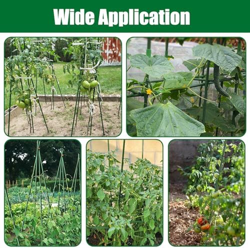 25 Pack 48 Inch Garden Stakes & Tomato Stakes for Climbing Plants - Image 4