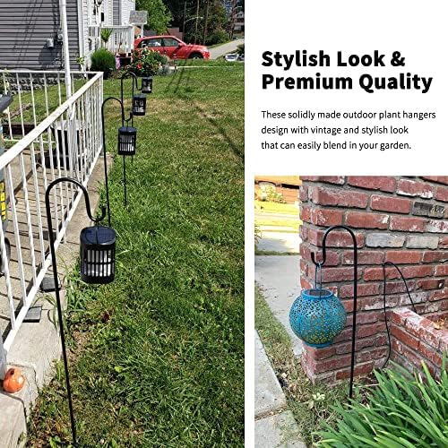 Ottsuls Shepherd-Hooks Adjustable for Bird-Feeder Lantern Plant-Hook Garden-Stake - Plant Stand Hanger for Outdoor Flower Basket, Bird Feeder Hanger Weddings Decor - Image 6