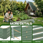 Aoodor 6 x 3 x 1 ft Outdoor Raised Garden Bed - Image 3