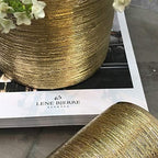 WGV Ceramic Cylinder Vase Width 5" Height 12" Elegant Unique Modern Matte Floral Container Planter Pot Centerpiece for Event Party Wedding Office Home Decor, Gold Textured 1 Piece - Image 3