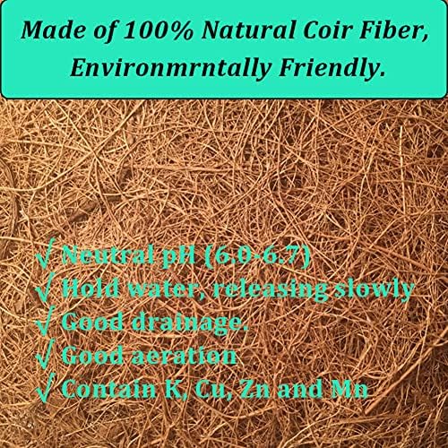 2PCS Hanging Basket Liners Coco Liner 20 Inch Round Coconut Coir Basket for Plants Replacement for Hanging Basket 100% Natural Coconut Fiber Plant Basket Liner for Garden Planter Flower Pot - Image 3