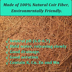 2PCS Hanging Basket Liners Coco Liner 20 Inch Round Coconut Coir Basket for Plants Replacement for Hanging Basket 100% Natural Coconut Fiber Plant Basket Liner for Garden Planter Flower Pot - Image 3