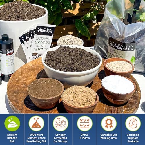 The Bud Grower | | California Super Soil | Premium 100% Nutrient Rich Organic Super Soil | 5 Pack of Hydroponic Nutrients and Grow Supplies | All-in-One Grow Tent Kit's & Supplies - Image 2