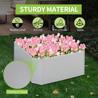 Galvanized Raised Garden Bed, Raised Graden Bed Kit-Square Metal Garden Bed,Large Planter Raised Bed Outdoor, Garden Box for Vegetables, Flower,herb,3.25 * 3.25 * 1.25 FT,Gray - Image 3
