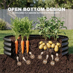 Land Guard 2Pcs 8ft Galvanized Steel Raised Garden Bed, 8 x 4 x 1 ft Large Metal Raised Planter Beds, Raised Garden Bed for Vegetables, Grey - Image 7