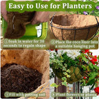 2 PCS Round Coco Liners Hanging Basket Liner Natural Replacement Coconut Fiber Liner for Hanging Basket Flower Pot (20 inch) - Image 5