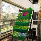 Outland Living 4Ft Vertical Raised Garden Bed - 5 Tier Food Safe Planter Box for Outdoor and Indoor Gardening Perfect to Grow Your Herb Vegetables Flowers on Your Patio Balcony Greenhouse Garden - Image 5