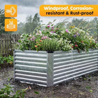NEWBULIG Galvanized Raised Garden Bed Outdoor, 8x4x2ft Planter Box - Image 6