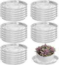30 Packs 14 Inches Large Clear Plant Saucers for Indoor Outdoor Use Heavy Duty Plastic Plant Trays for Planter Bulk Flower Pot Drip Trays to Catch Water, 4 to 20 Inch by Planterhoma