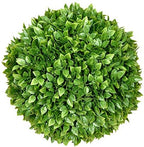 SunnyRoyal Topiary Ball Artificial Outdoor Boxwood Balls Topiary Lifelike Plants, Round Topiary for Indoor/Outdoor Decore, Rose Leaf 15 Inch, 5 Pieces by SunnyRoyal