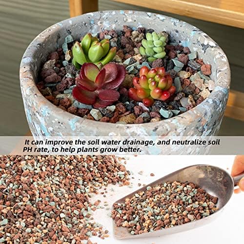 18lb Mix Lava Rocks for Plants in Door -Gravel Pebbles for Bonsai Succulent Cactus Potting Soil and Vase Fillers, Fairy Gardening,Top Dressing - Image 3