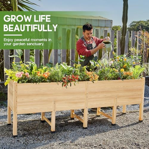 AMERLIFE 7x2 Ft Raised Garden Bed with Legs, 16-Inch Deep - No Liner - Image 7
