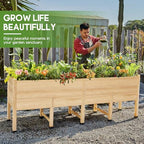 AMERLIFE 7x2 Ft Raised Garden Bed with Legs, 16-Inch Deep - No Liner - Image 7