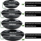 10 Packs 18 Inches Extra-Large Black Plant Saucers for Indoor Outdoor Use Heavy Duty Plastic Plant Trays for Planter Bulk Flower Pot Drip Trays to Catch Water, 4 to 20 Inch - Image 2