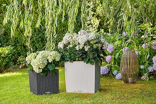 Lechuza Cube Cottage 30 Granite, Self-Watering Square Planter, H11.8 L11.8 W11.8 in - Image 7