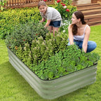 1MORE Raised Garden Bed,4 in 1 Modular Planter Raised Bed,5x3x1ft,Green-2Pk - Image 2