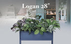 Cocoyard Elevated Metal Planter Boxes - 28 Inch Durable Raised Garden Bed with Legs for Herbs and Flowers - Perfect for Outdoor Plants, Patio, Balcony & Sunroom (Navy, 28" H - 2 Pack) - Image 6
