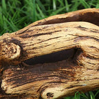 Desk Topper Vintage Decor Vintage Decor Driftwood Stump Log Concrete Planter Succulent Pot Flower Plant Pot Container for Patio Decoration Dining Table Decor Plants Decor - Image 6
