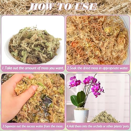 Halatool 2.2 LB Sphagnum Moss for Plants, 40 QT Long Fiber Orchid Moss - Image 4