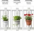 No-Drill 6“ Railing Plant Holder Stainless Steel 6in 4-Pack - Image 6