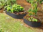 Plant & Plot Galvanized Raised Garden Beds Outdoor // 6×3×1 ft (2-Pack) Planter Raised Beds for Gardening, Vegetables, Flowers // Large Metal Garden Box // Patented Tool-Free Design (Gray) - Image 6