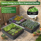 16.5" Deep Raised Garden Bed 4x4 ft for Vegetables, Herbs & Flowers - Image 3