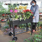 Mobile Raised Garden Bed with Legs, Raised Planter Box On Wheels, Elevated Garden Planter Box Outdoor Raised Planter Box with Legs for Vegetables Flower Tomato Patio Backyard - Image 4
