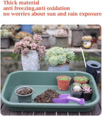 Garden Tidy Tray, Multifunctional One Piece Potting Tray for Seeding, Mixing, Growing and Storage, Succulent and Cactus Soil Potting Mix 23"x16.4"x4.3" (Black) - Image 5