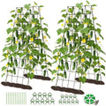 DoCred 59" H Cucumber Trellis, 2 Pack Foldable A Frame Garden Trellis by DoCred