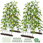 DoCred 59" H Cucumber Trellis, 2 Pack Foldable A Frame Garden Trellis by DoCred