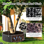RooTrimmer Air Pruning Containers 60 Gallon 2P, Raised Garden Bed Large Tree Pos New Plastic Nursery Pot Fruit Vegetable Garden Grow beds (4 ft Diameter), Black - Image 3