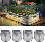 Raised Garden Bed Solar Lights, Magnetic Dusk to Dawn, 4 Pack - Image 2