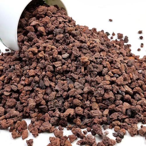 YISZM Red Horticultural Lava Rocks for Plants, 10 lb Succulents Cactus Bonsai Soil Lava Rocks for Aquarium Outdoor Decorative Stones for Craft Projects, Vase Fillers by YISZM-ForYourNaturalLife