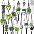 Hoteam 12 Pcs Macrame Plant Hangers Macrame Hanging Planters for Indoor Plants Handmade Boho Hanging Baskets Flower Pots Holder for Outdoor Home Wall Decor by Hoteam