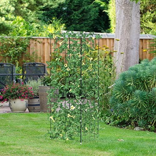 GIANTEX 8 Panel Cucumber Trellis, A-Frame Garden Trellis for Plant Climbing - Image 6