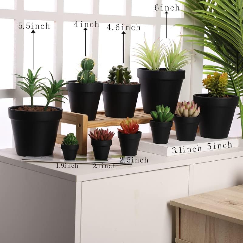 Yishang 2 inch Black Small Terracotta Pots with Drainage Holes,Mini Clay Ceramic Pottery Planter,Cactus Flower Nursery Terra Cotta Pots, for Indoor/Outdoor Succulent Plants, Crafts(80 Pack) - Image 3