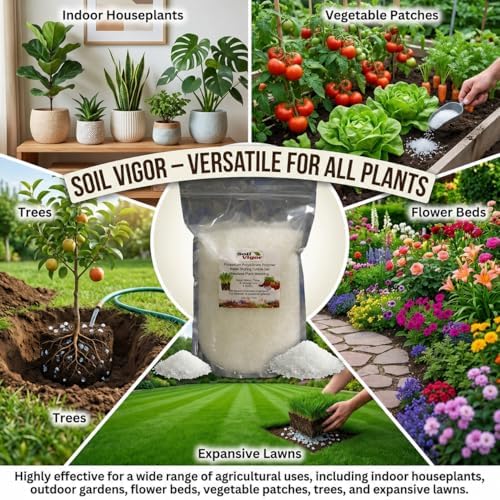 5 LBS Super Absorbent Polymer Potassium Polyacrylate Water Retaining Crystals for Plants Soil Moisture Retention Gel for Lawn Garden Indoor Outdoor Vegetables Saves Water Fertilizer - Image 3
