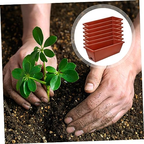 7pcs Resin Flower Pot Planter Pots Decorative Plant Containers for Balcony Home Decor - Image 4